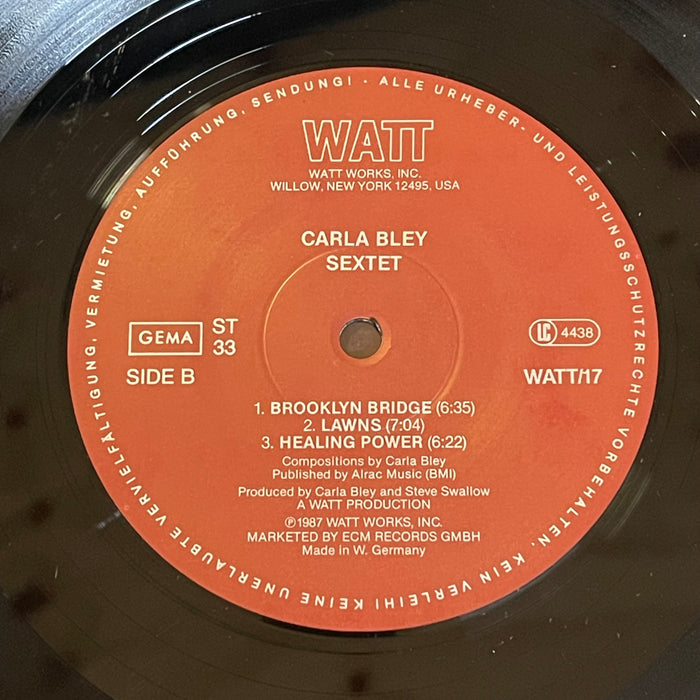 Carla Bley ‎- Sextet (Vinyl LP)