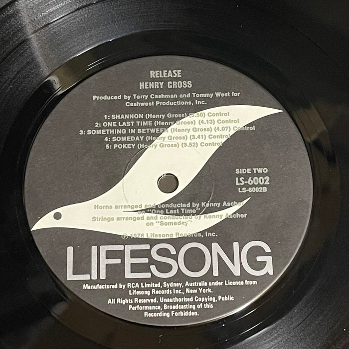 Henry Gross - Release (Vinyl LP)[Gatefod]