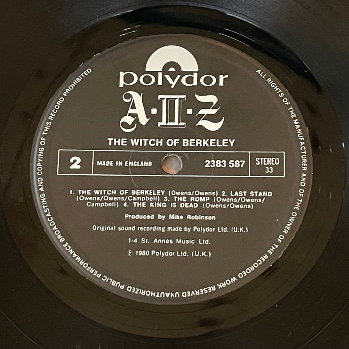 A II Z - The Witch Of Berkeley (Live) (Vinyl LP)