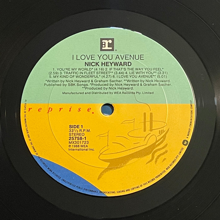 Nick Heyward - I Love You Avenue (Vinyl LP)