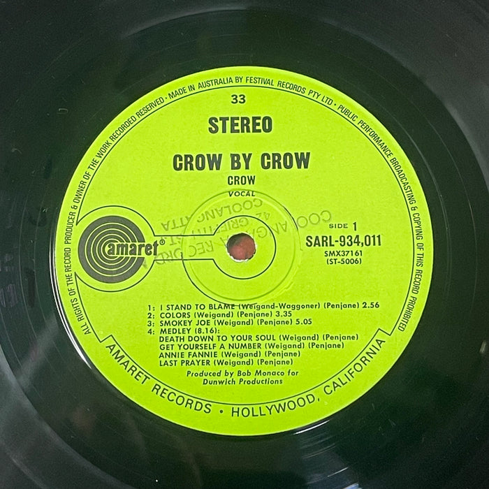 Crow - Crow By Crow (Vinyl LP)