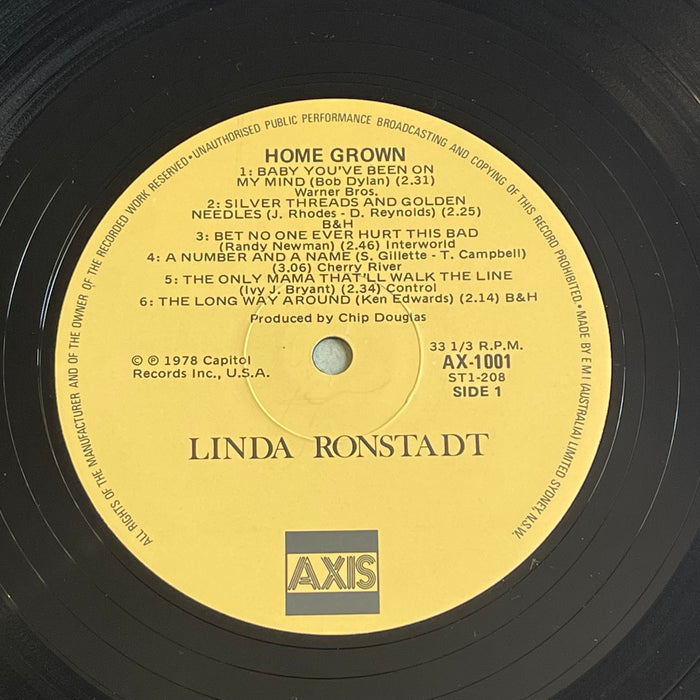 Linda Ronstadt - Hand Sown... Home Grown (Vinyl LP)
