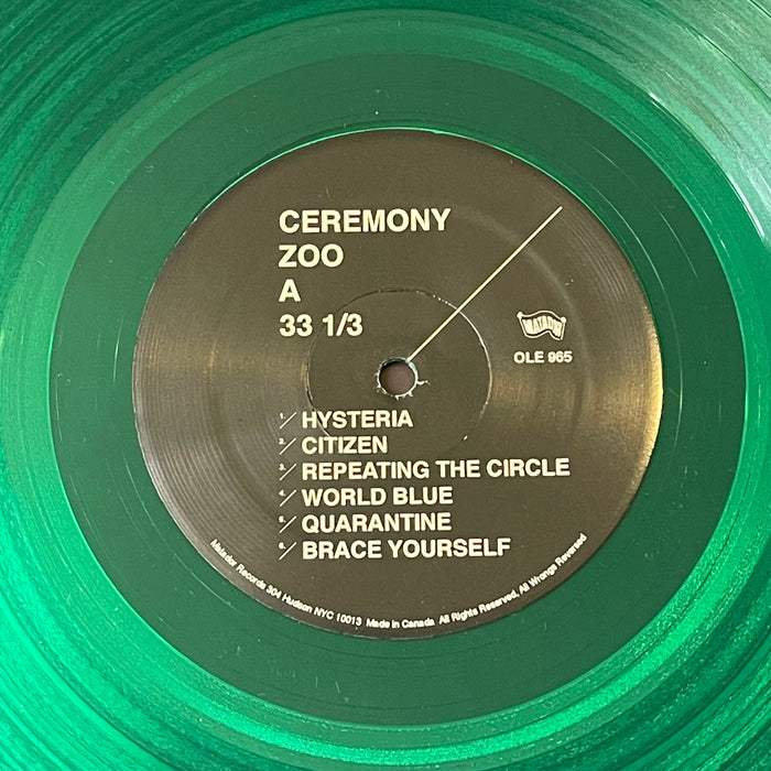 Ceremony - Zoo (Vinyl LP)