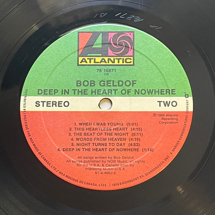 Bob Geldof - Deep In The Heart Of Nowhere (Vinyl LP)