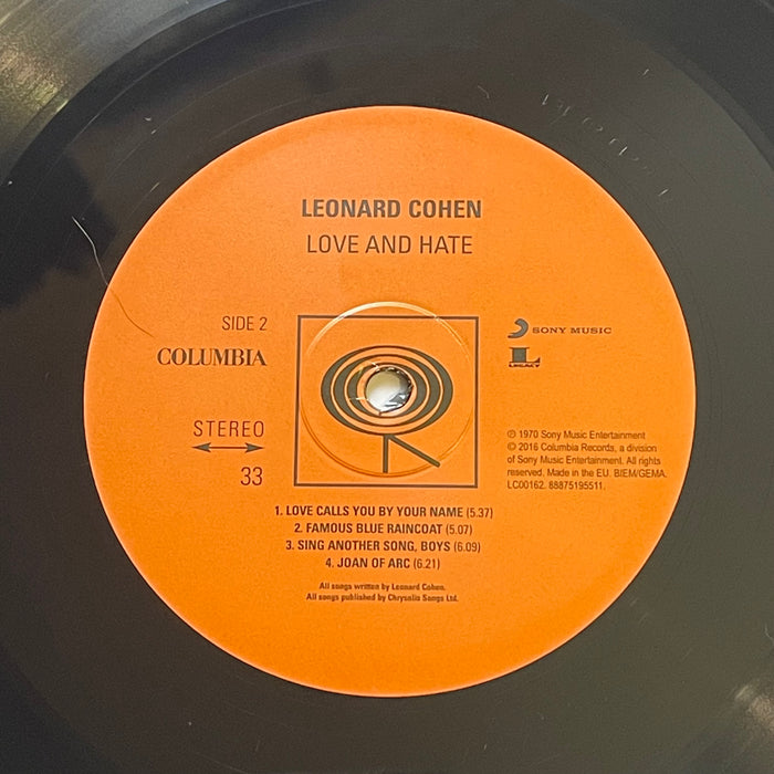 Leonard Cohen - Songs Of Love And Hate (Vinyl LP)