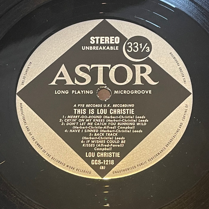 Lou Christie - This Is Lou Christie (Vinyl LP)