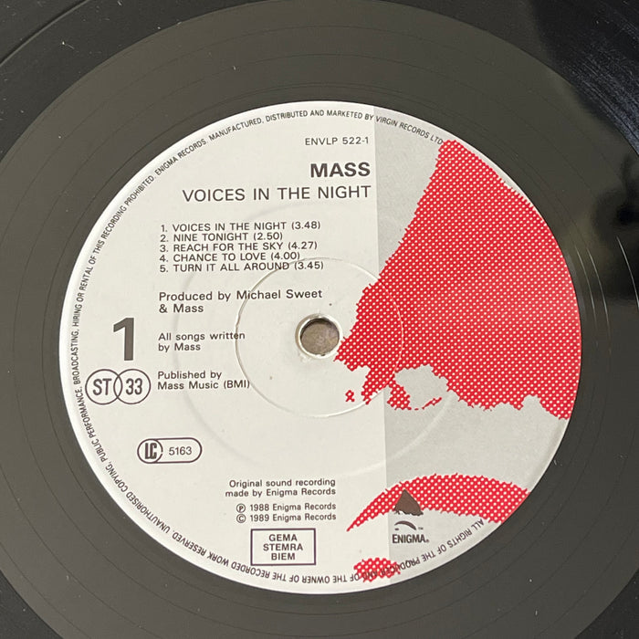 Mass - Voices In The Night (Vinyl LP)
