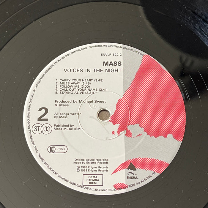 Mass - Voices In The Night (Vinyl LP)
