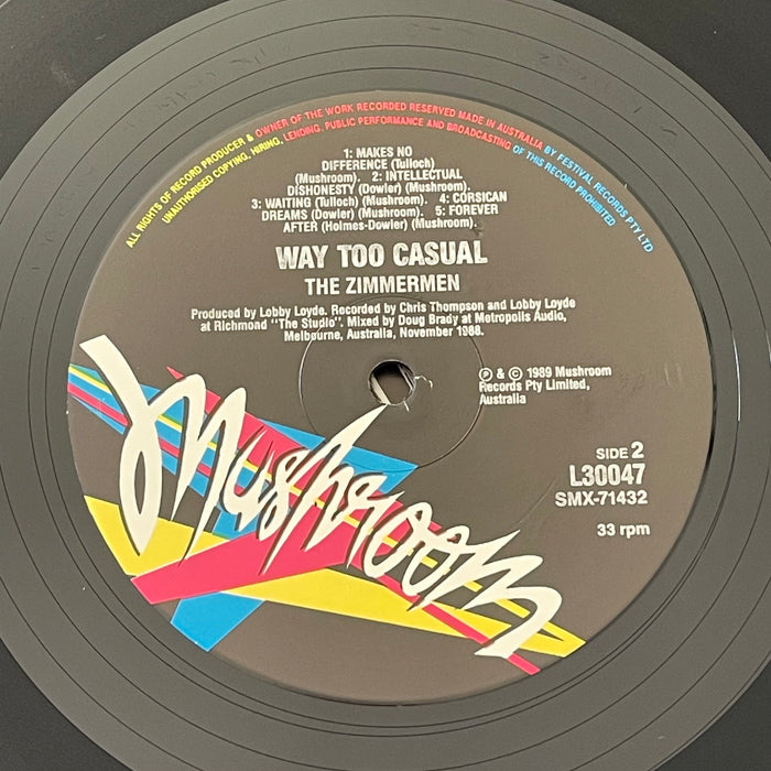 The Zimmermen - Way Too Casual (Vinyl LP)