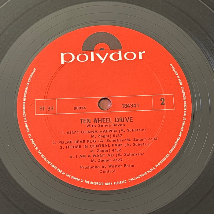 Ten Wheel Drive With Genya Ravan - Construction #1 (Vinyl LP) — Record ...