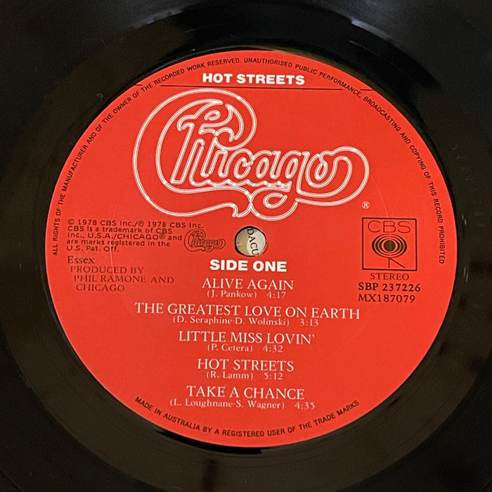 Chicago - Hot Streets (Vinyl LP)[Gatefold]