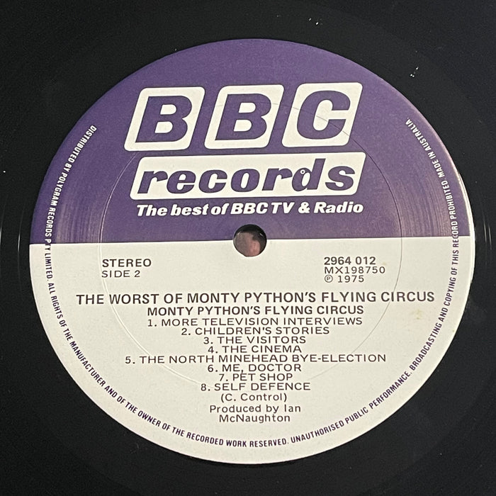 Monty Python's Flying Circus - The Worst Of Monty Python's Flying Circus (Vinyl LP)
