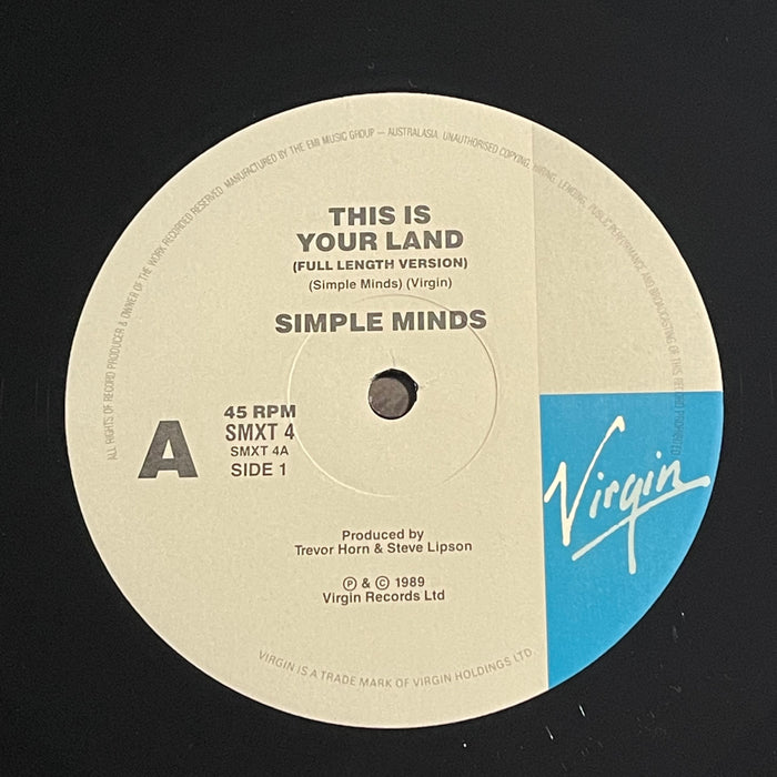 Simple Minds - This Is Your Land (12" Single)