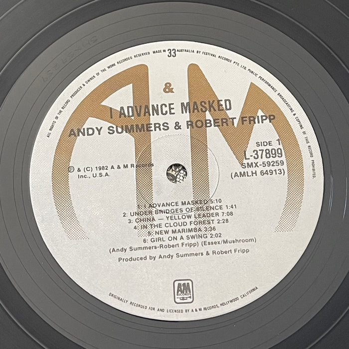 Andy Summers & Robert Fripp - I Advance Masked (Vinyl LP)