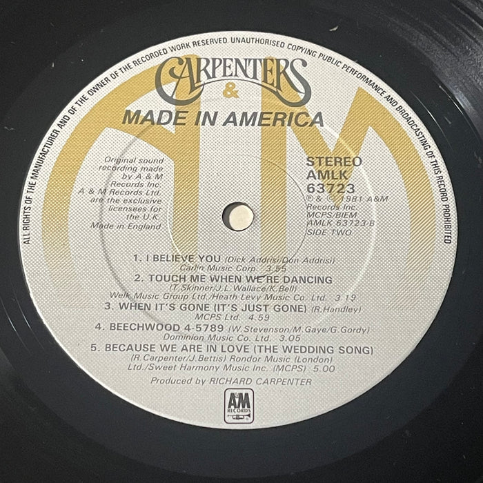 Carpenters - Made In America (Vinyl LP)