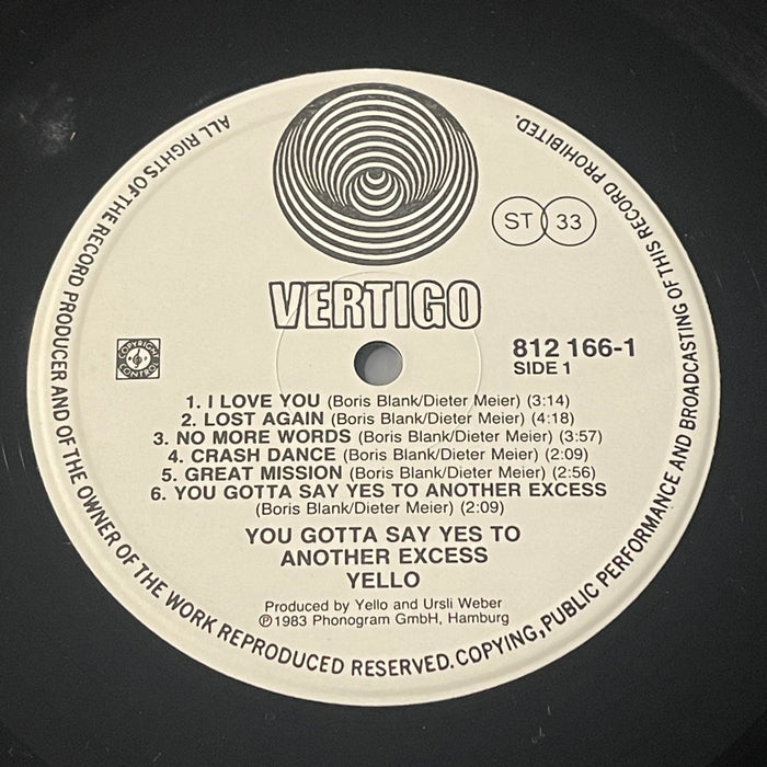 Yello - You Gotta Say Yes To Another Excess (Vinyl LP)