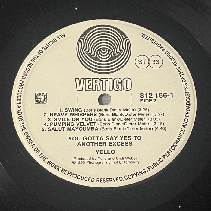 Yello - You Gotta Say Yes To Another Excess (Vinyl LP)