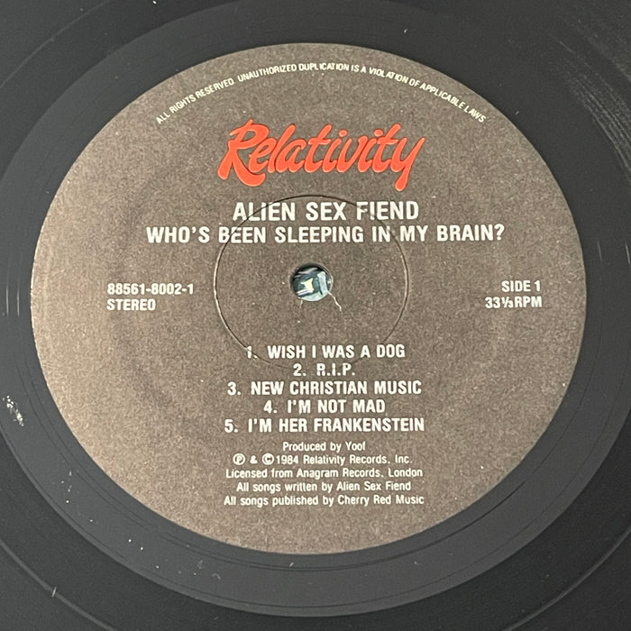 Alien Sex Fiend - Who's Been Sleeping In My Brain? (Vinyl LP)