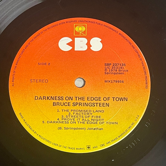 Bruce Springsteen - Darkness On The Edge Of Town (Vinyl LP)