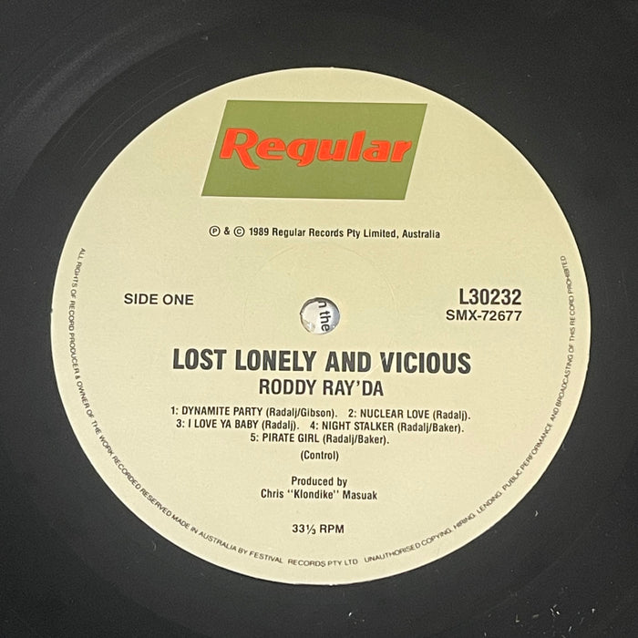 Roddy Ray'da - Lost Lonely And Vicious (Vinyl LP)