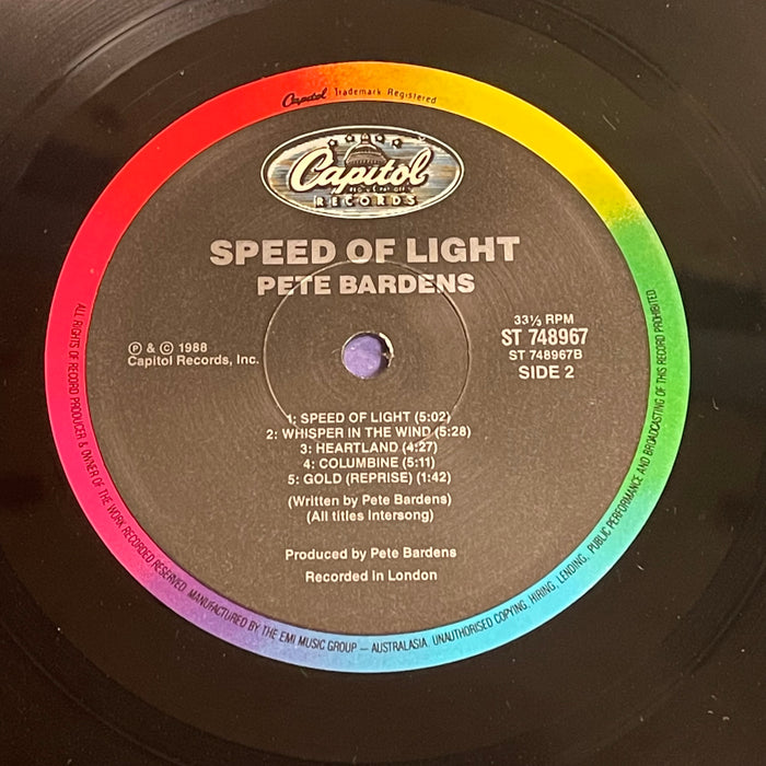 Peter Bardens - Speed Of Light (Vinyl LP)