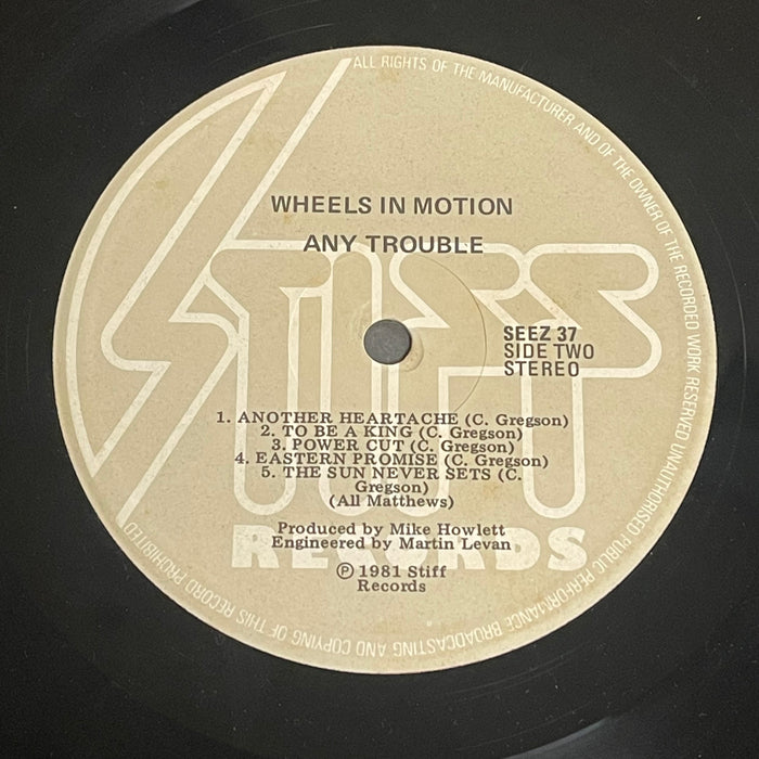 Any Trouble - Wheels In Motion (Vinyl LP)