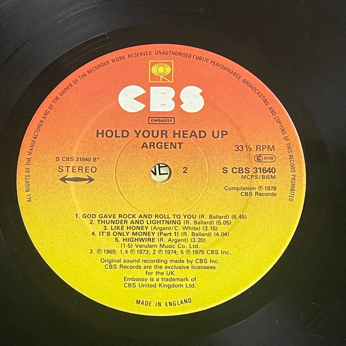 Argent - Hold Your Head Up (Vinyl LP)