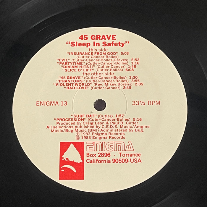 45 Grave - Sleep In Safety (Vinyl LP)