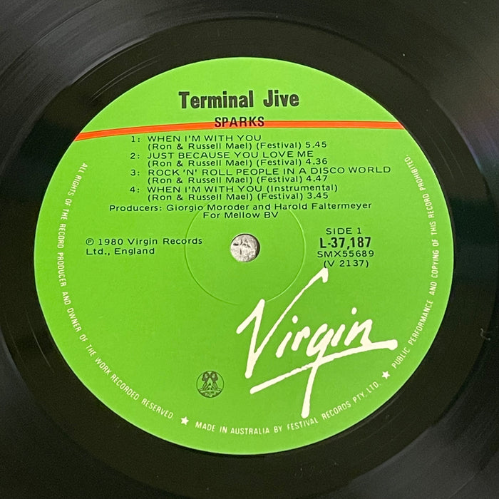 Sparks - Terminal Jive (Vinyl LP)