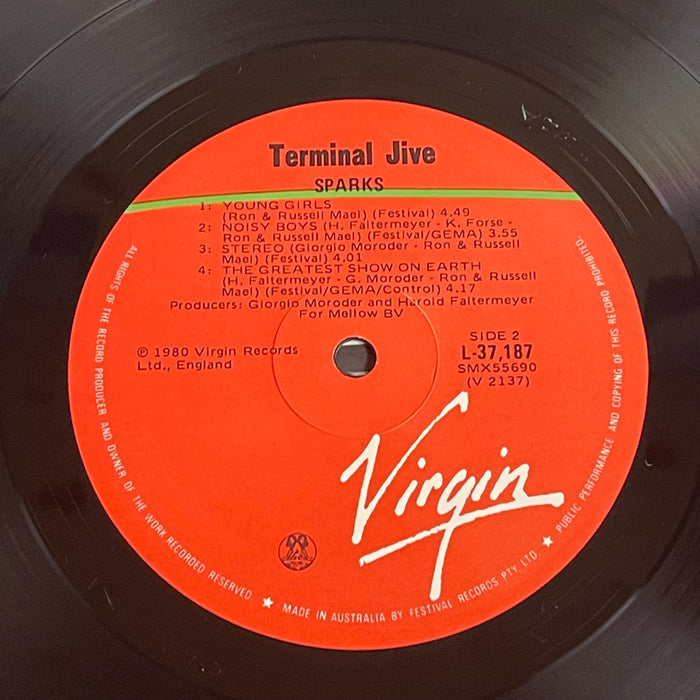 Sparks - Terminal Jive (Vinyl LP)