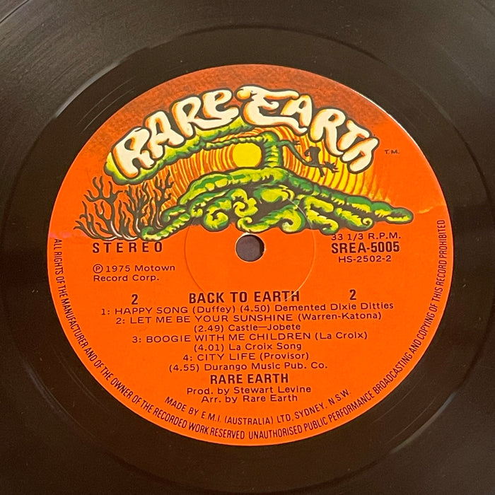 Rare Earth - Back To Earth (Vinyl LP)