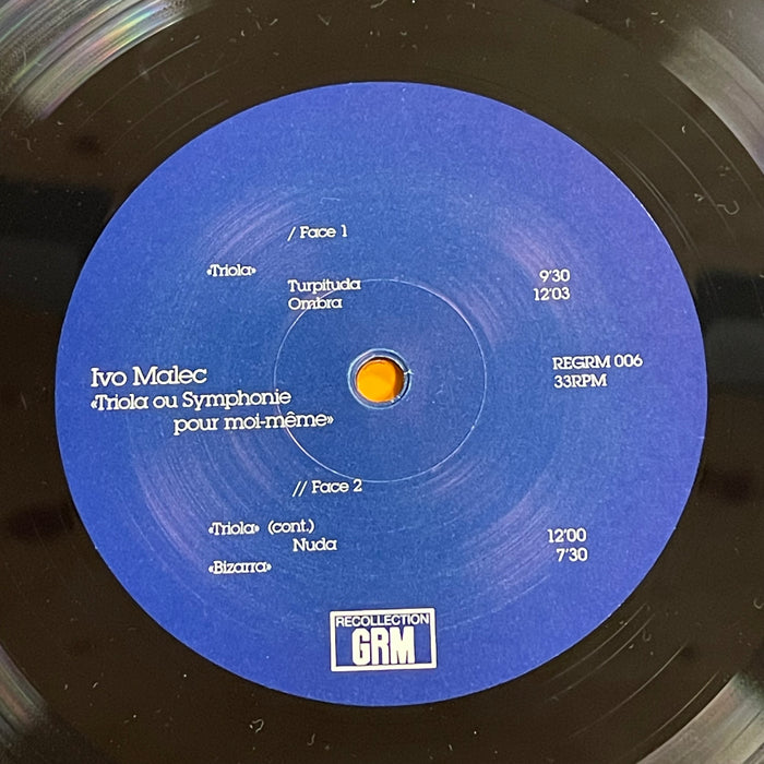 Ivo Malec - Triola Ou Symphonie Pour Moi-Même (Vinyl LP)
