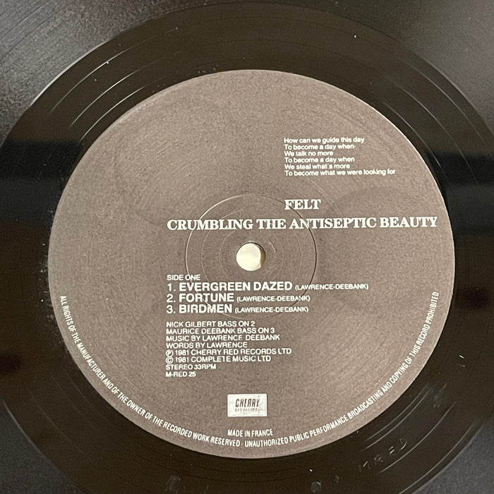 Felt - Crumbling The Antiseptic Beauty (Vinyl LP)