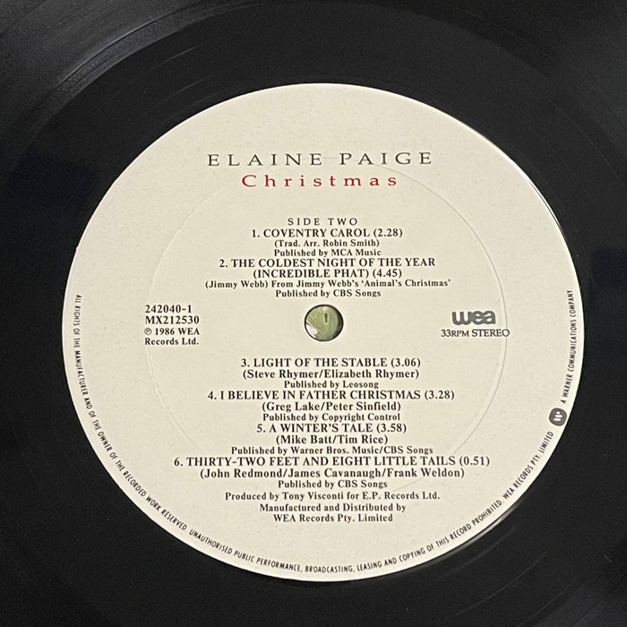 Elaine Paige - Christmas (Vinyl LP)