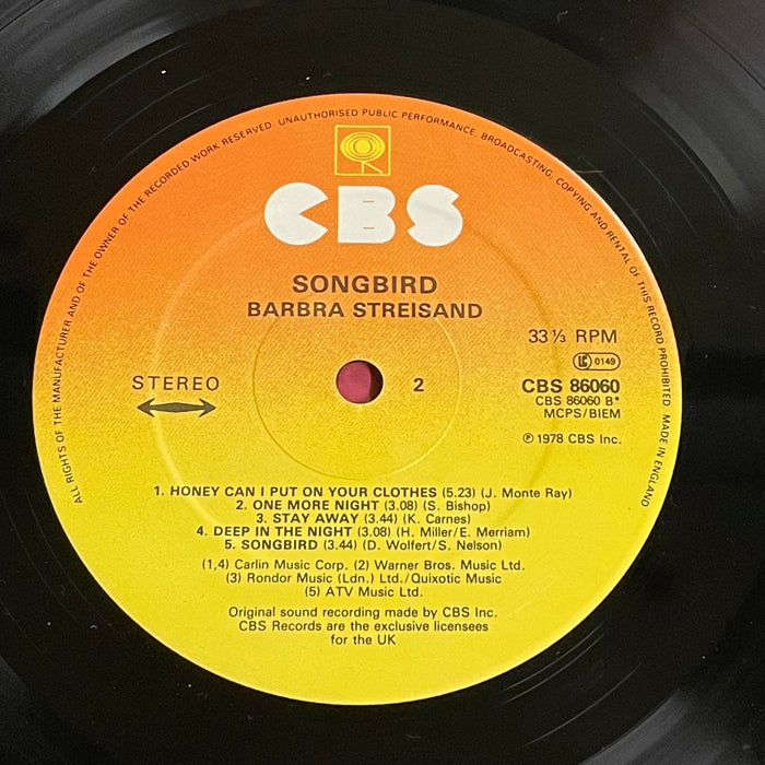 Barbra Streisand - Songbird (Vinyl LP)