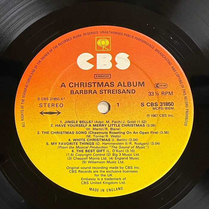 Barbra Streisand - A Christmas Album (Vinyl LP)