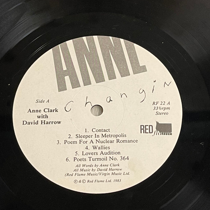 Anne Clark - Changing Places (Vinyl LP)