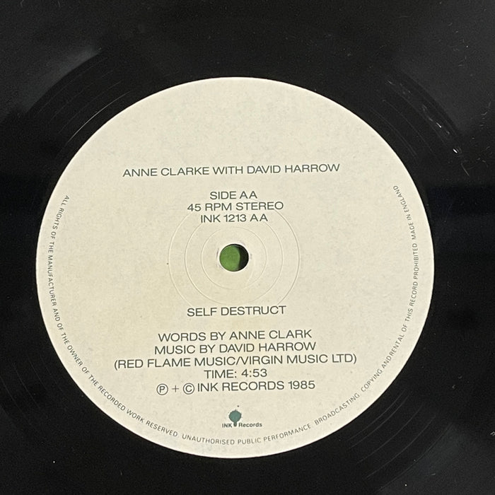 Anne Clark With David Harrow - Sleeper In Metropolis (12" Single)
