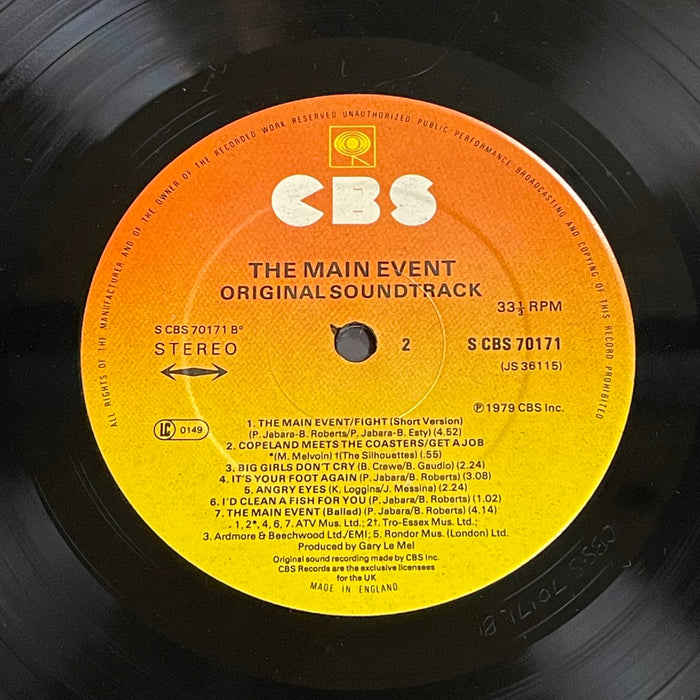 Various - The Main Event - Music From The Original Motion Picture Soundtrack (Vinyl LP)