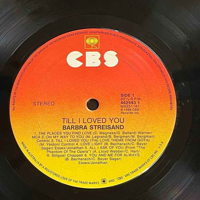 Barbra Streisand - Till I Loved You (Vinyl LP)