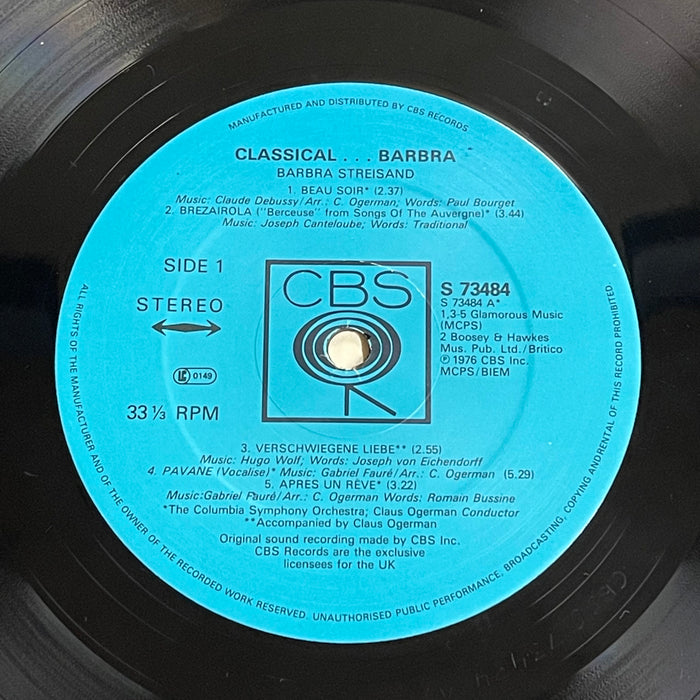 Barbra Streisand - Classical ... Barbra (Vinyl LP)