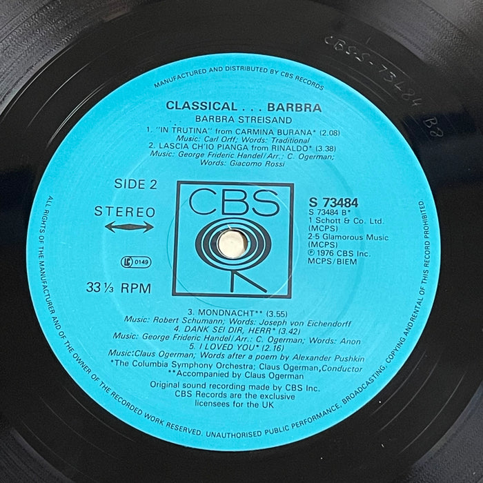 Barbra Streisand - Classical ... Barbra (Vinyl LP)