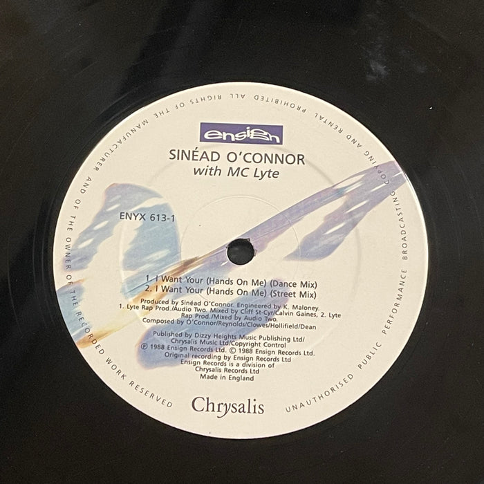 Sinéad O'Connor with MC Lyte - I Want Your (Hands On Me) (12" Single)