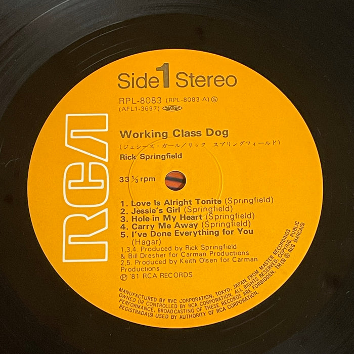 Rick Springfield - Working Class Dog (Vinyl LP)