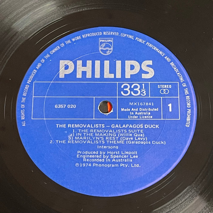 Galapagos Duck - The Removalists (Original Soundtrack)(Vinyl LP)[Gatefold]