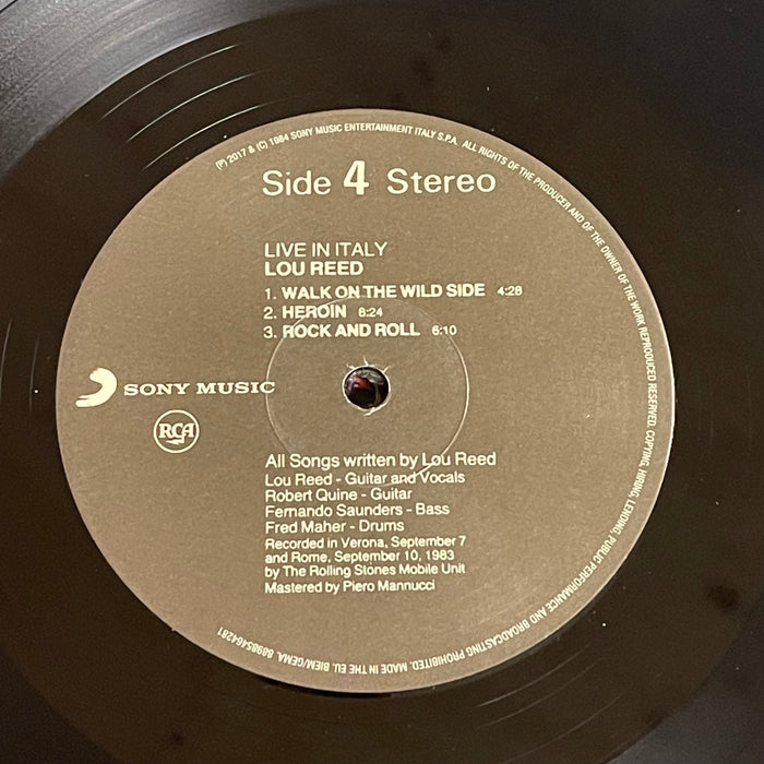 Lou Reed - Live In Italy (Vinyl 2LP)[Gatefold]