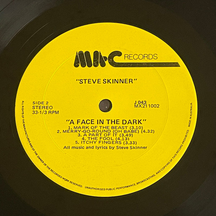 Steve Skinner - SJS A Face In The Dark (Vinyl LP)