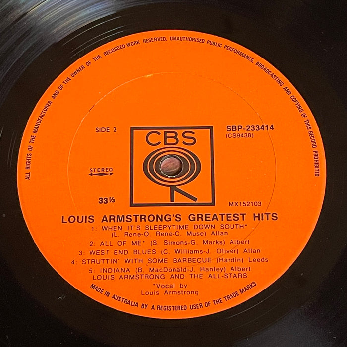 Louis Armstrong - Greatest Hits (Vinyl LP)