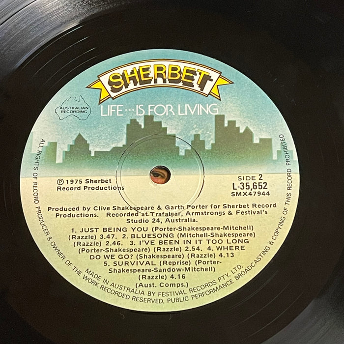 Sherbet - Life Is For Living (Vinyl LP)[Gatefold]
