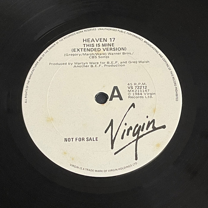 Heaven 17 - This Is Mine (Extended Version) (12" Single)